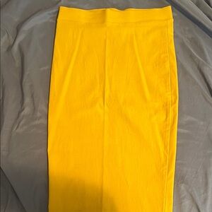 Vibrant Yellow Pencil Skirt